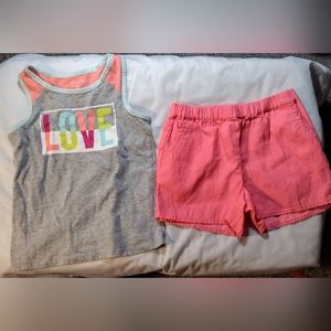Tank top with matching shorts